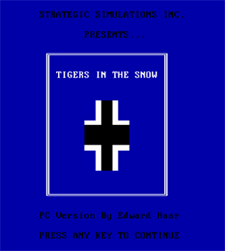 The Battle of the Bulge: Tigers in the Snow - Screenshot - Game Title Image