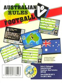 Australian Rules Football - Box - Back Image