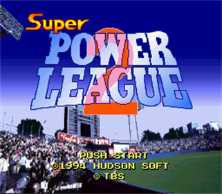 Super Power League 2 - Screenshot - Game Title Image