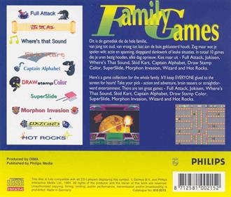 Family Games I - Box - Back Image