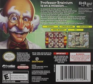 Professor Brainium's Games - Box - Back Image