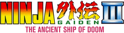 Ninja Gaiden III: The Ancient Ship of Doom - Clear Logo Image