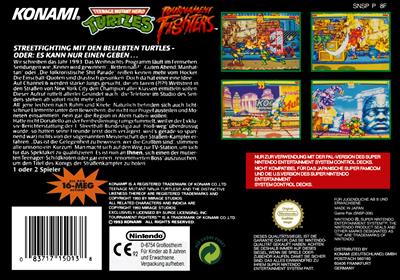 Teenage Mutant Ninja Turtles: Tournament Fighters - Box - Back Image