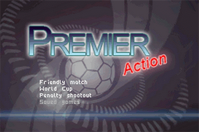 Premier Action Soccer - Screenshot - Game Title Image