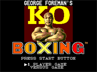 James "Buster" Douglas Knockout Boxing - Screenshot - Game Title Image