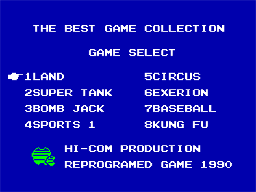 8 in 1: The Best Game Collection C - Screenshot - Game Title Image