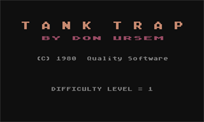 Tank Trap - Screenshot - Game Title Image