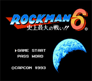 Mega Man 6 - Screenshot - Game Title Image