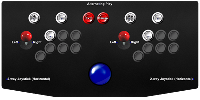 Dark Warrior - Arcade - Controls Information Image