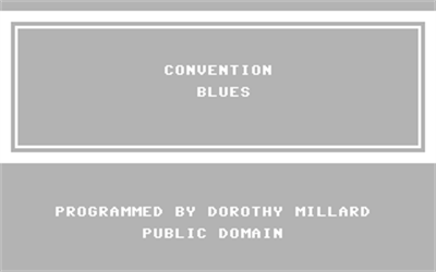 Convention Blues - Screenshot - Game Title Image