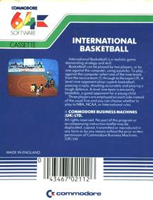International Basketball - Box - Back Image