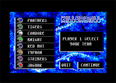 Killerball - Screenshot - Game Select Image