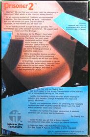 Prisoner 2 - Box - Back Image