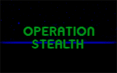 Operation Stealth - Screenshot - Game Title Image