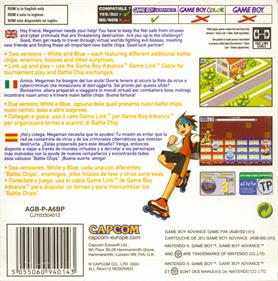 Mega Man Battle Network 3: White Version - Box - Back Image