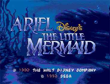 Disney's Ariel the Little Mermaid - Screenshot - Game Title Image