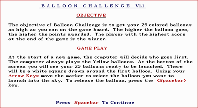 Balloon Challenge - Screenshot - Game Title Image