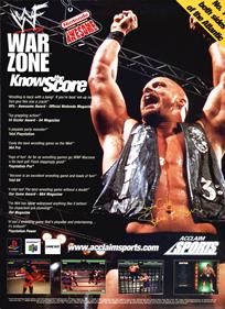 WWF War Zone - Advertisement Flyer - Front Image