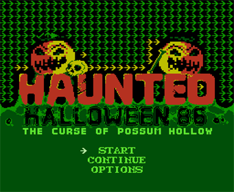 Haunted Halloween 86: The Curse of Possum Hollow - Screenshot - Game Title Image