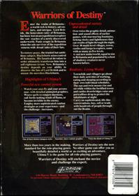 Ultima V: Warriors of Destiny - Box - Back Image