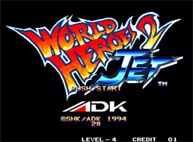 World Heroes 2 Jet - Screenshot - Game Title Image