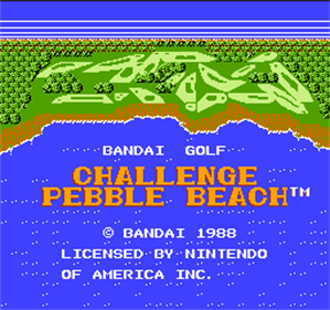 Bandai Golf: Challenge Pebble Beach - Screenshot - Game Title Image
