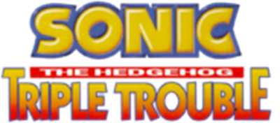 Sonic the Hedgehog: Triple Trouble - Clear Logo Image