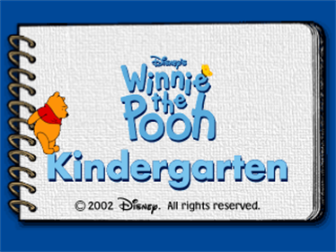 Winnie the Pooh: Kindergarten - Screenshot - Game Title Image