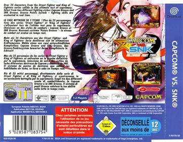 Capcom vs. SNK - Box - Back Image