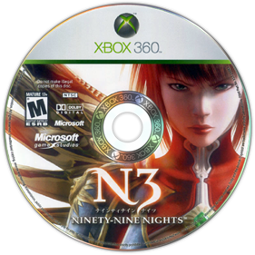 N3: Ninety-Nine Nights - Disc Image