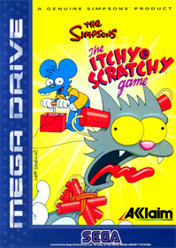 The Itchy & Scratchy Game - Fanart - Box - Front Image