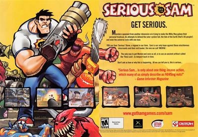 Serious Sam - Advertisement Flyer - Front Image