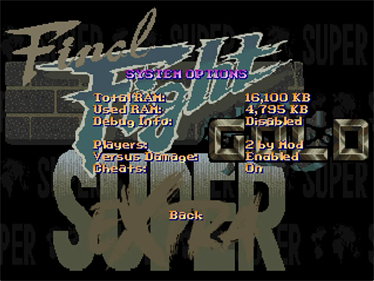 Final Fight GOLD: Super Extra - Screenshot - Game Select Image