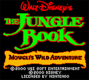 The Jungle Book: Mowgli's Wild Adventure - Screenshot - Game Title Image