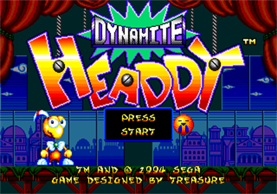 Dynamite Headdy - Screenshot - Game Title Image