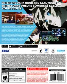 Persona 3 Reload - Box - Back Image