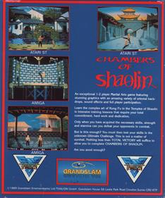 Chambers of Shaolin - Box - Back Image