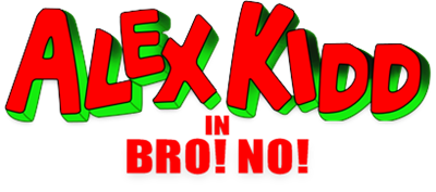 Alex Kidd in Bro! No! - Clear Logo Image