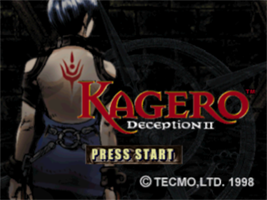 Kagero: Deception II - Screenshot - Game Title Image