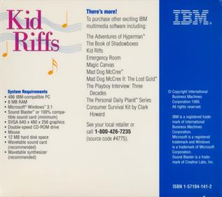 Kid Riffs - Box - Back Image