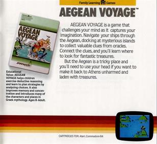 Aegean Voyage - Advertisement Flyer - Front Image