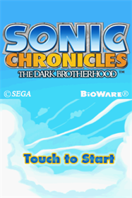 Sonic Chronicles: The Dark Brotherhood - Screenshot - Game Title Image
