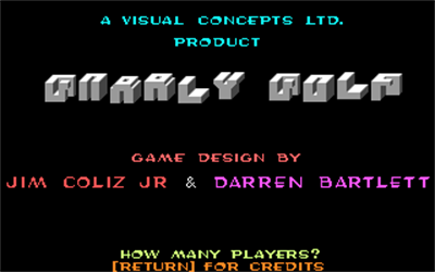 Gnarly Golf - Screenshot - Game Title Image