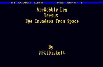 Mr Wobbly Leg Versus the Invaders from Space - Screenshot - Game Title Image