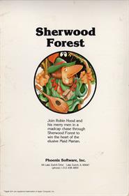 Sherwood Forest - Box - Back Image