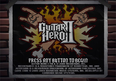 Guitar Hero II - Screenshot - Game Title Image