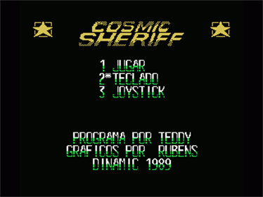 Cosmic Sheriff - Screenshot - Game Select Image
