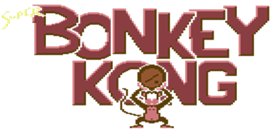 Super Bonkey Kong - Clear Logo Image
