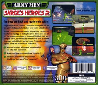 Army Men: Sarge's Heroes 2 - Box - Back Image