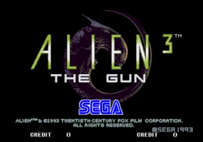 Alien 3: The Gun - Screenshot - Game Title Image